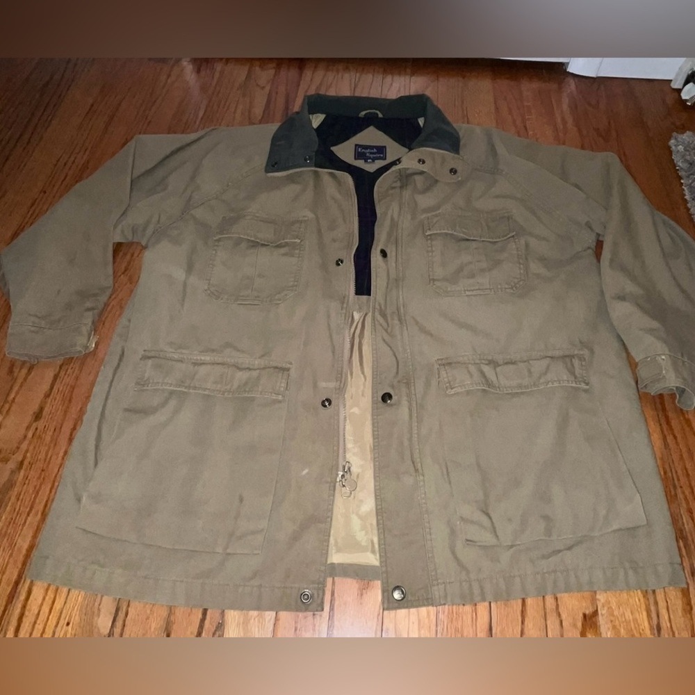 Vintage English Squire Men’s Field Jacket Size XL: Few Small Stains: See Pics